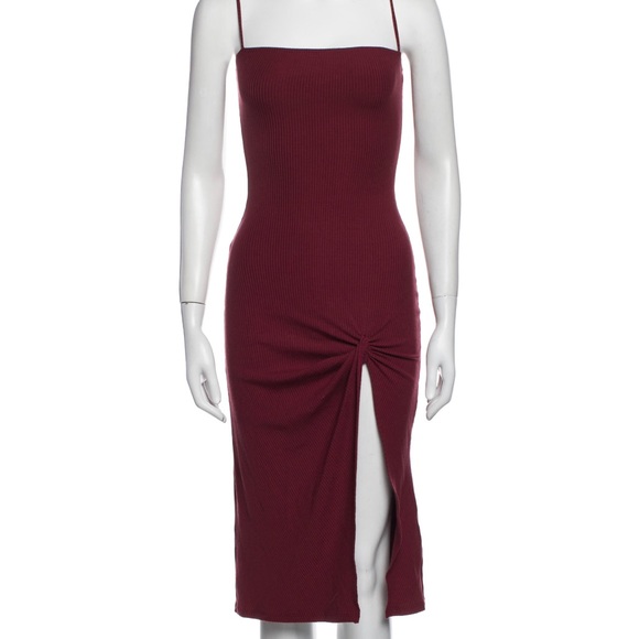 Perfecto condition reformation red midi knit dress size small - Picture 1 of 3